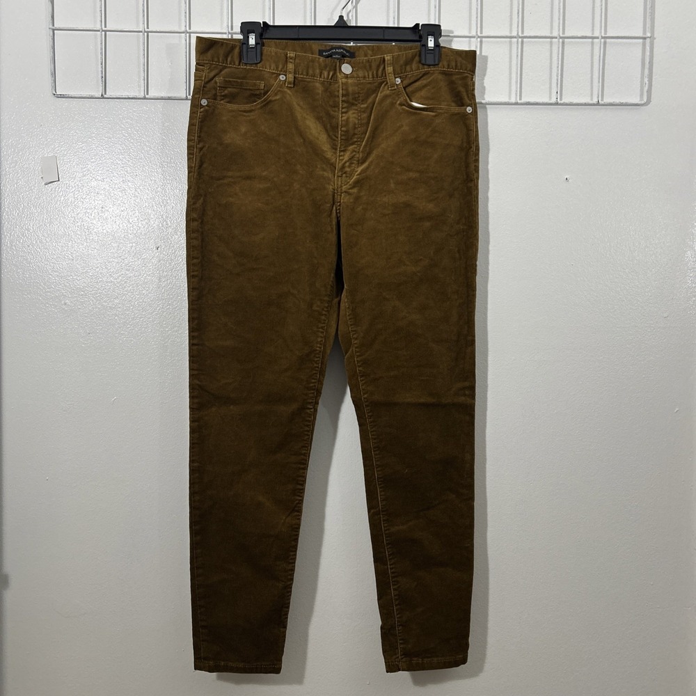 Banana Republic Women 31 Pants Brown Mid Rise Stretch Corduroy 6272‎